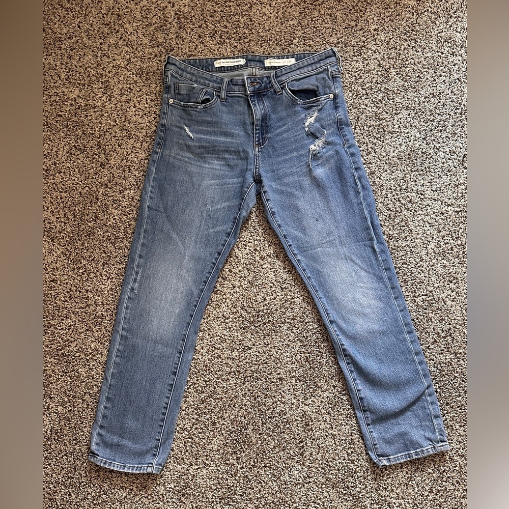 Pilcro Blue Boyfriend Jeans